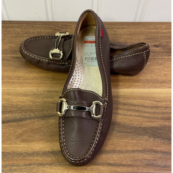 MARC JOSEPH NEW YORK Women's Grand St Leather Bit Loafers Brown‎ Size 6 - Picture 1 of 9